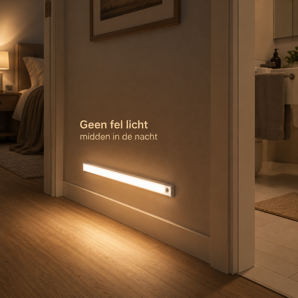 LumoPath | Zacht LED sensorlicht voor veilig opstaan in het donker (set van 2 Stuks)