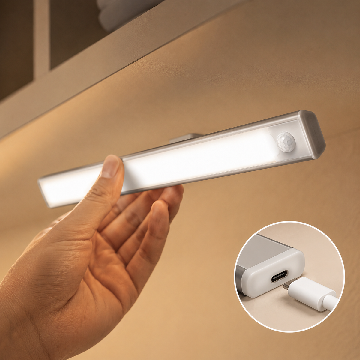 LumoPath | Zacht LED sensorlicht voor veilig opstaan in het donker (set van 2 Stuks)